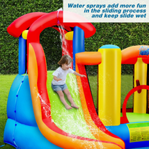 Inflatable Water Slide Bounce House with Pool and Cannon without Blower image 7