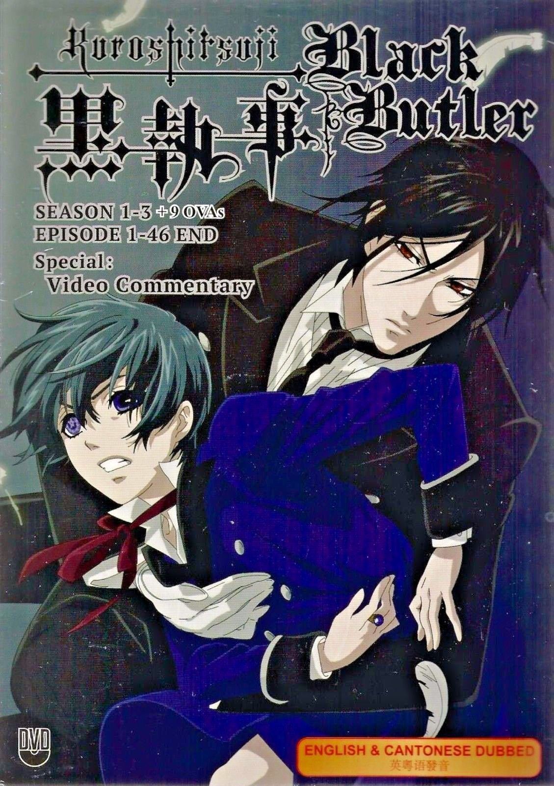 Black Butler Kuroshitsuji Complete Season 1 - 3 + 9 OVAs English Dub - Black Butler Season 1 Episode 1 English Dub Funimation