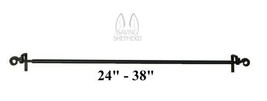 ADJUSTABLE WROUGHT IRON SCROLL CURTAIN ROD - Amish Blacksmith Handcrafte... - $59.97