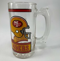 NFL Football San Francisco 49ers Vintage 1990's Glass Beer Glass Mug Stein - $16.35