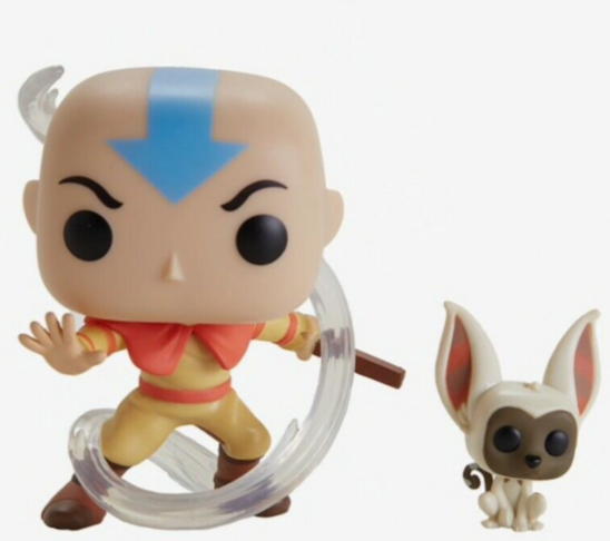 Funko Pop Animation: Avatar the last Airbender Aang with Momo Figure ...