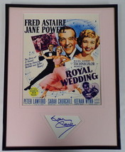 Jane Powell Signed Framed 11x14 Royal Wedding Poster Display image 1