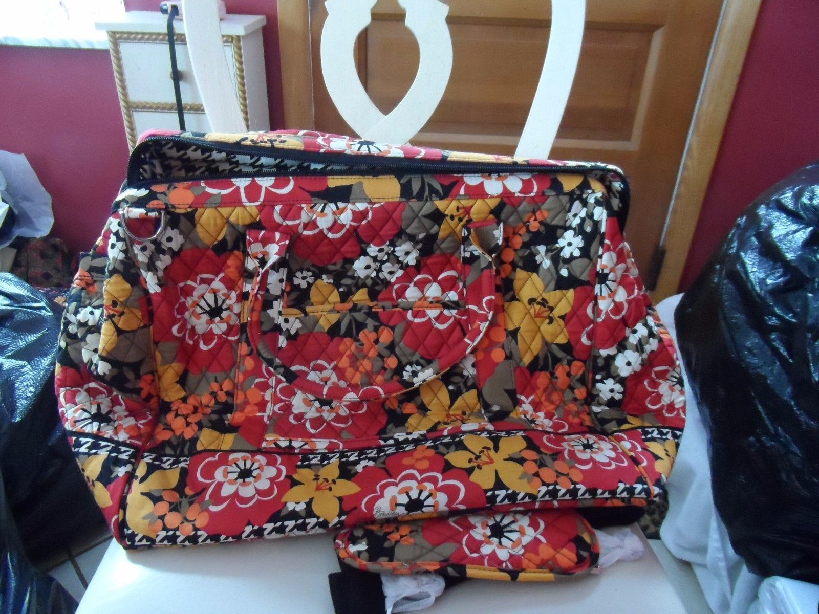 vera bradley frame travel bag