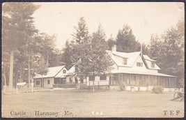 Hartland, Maine RPPC 1913 Castle Harmony Sporting Camp - T.E.F. Postcard... - $17.50