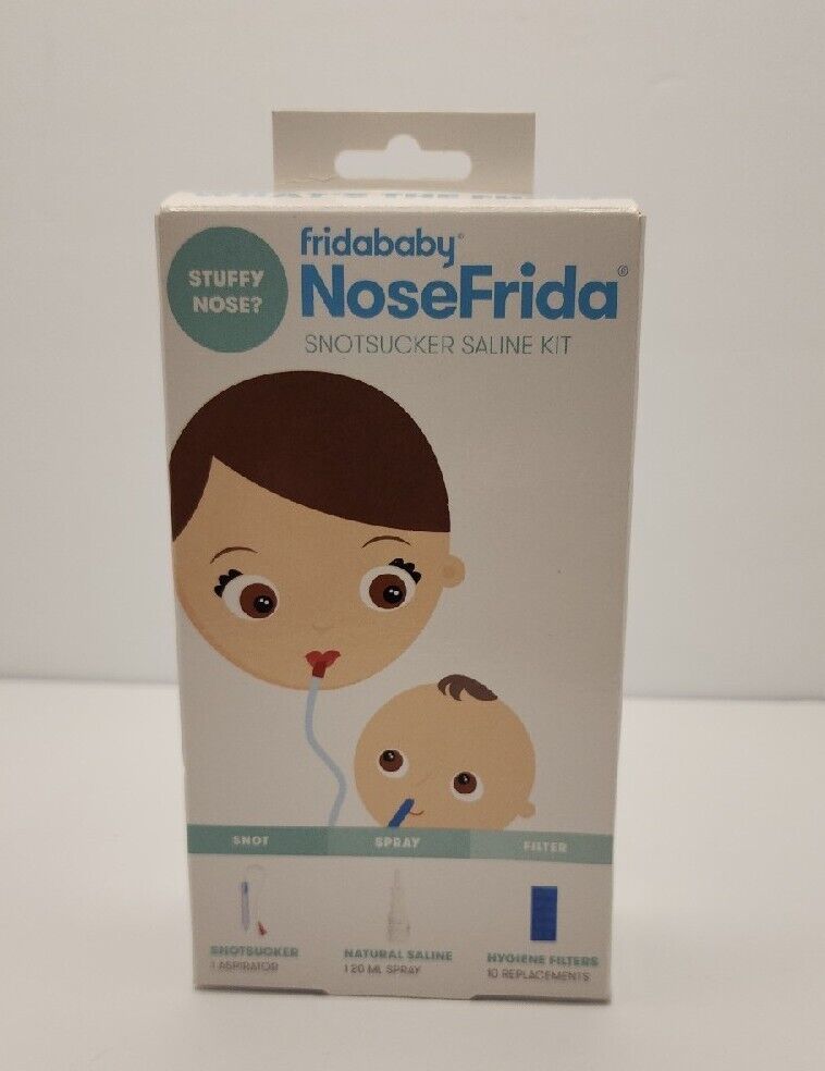 Fridababy Nose Frida Snotsucker Saline Kit With Natural Saline & 10 Filters Allergy, Sinus