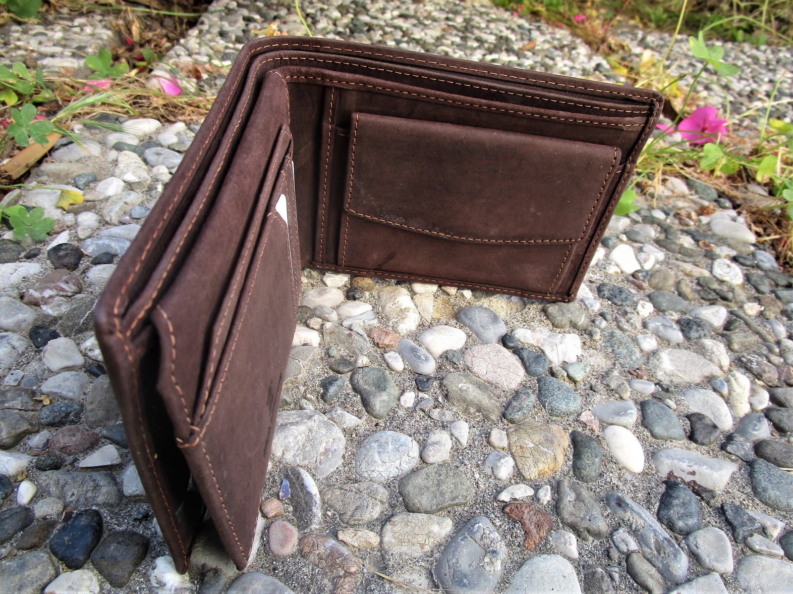 Handmade Genuine Leather Trifold Wallet Wallets