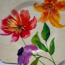 Merritt Melamine 8" Square Plates, Set of 2, English Garden Pattern, Flowers image 3