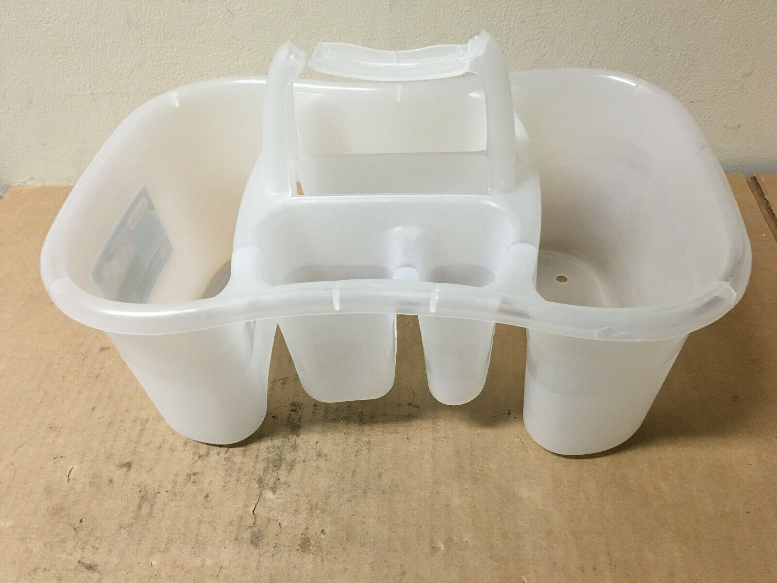 Sterilite Bath Caddy with 5 Compartments Large Clear Made in the USA