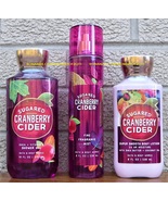 Sugared Cranberry Cider Bath Body Works Fragrance Mist Body Lotion Showe... - $36.00