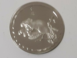 Rat Chinese China Silver Toned Prop Collector&#39;s Coin Token NO SILVER CON... - $0.98