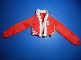 Barbie Doll sized Clothing 1979 Starr Red High School JACKET - $4.95