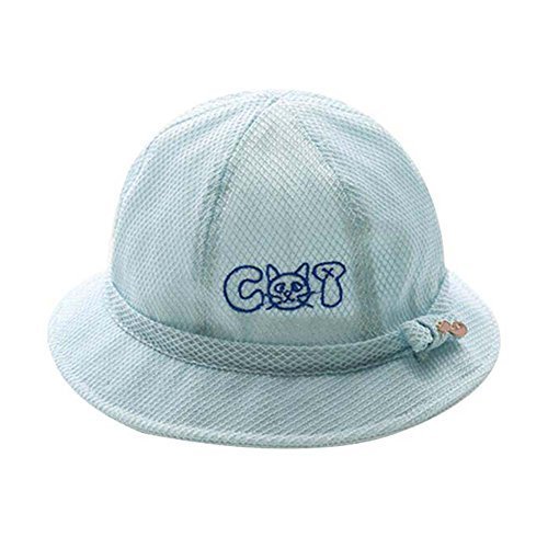 Foldable Beach Hat Lovely Sunhat Great Gift Blue Summer Hat Cotton Hat Baby Cap
