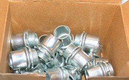 Box Of 22 New Emerson 4050S Straight Emt Steel Zinc Plated Conduit Connectors - $19.99