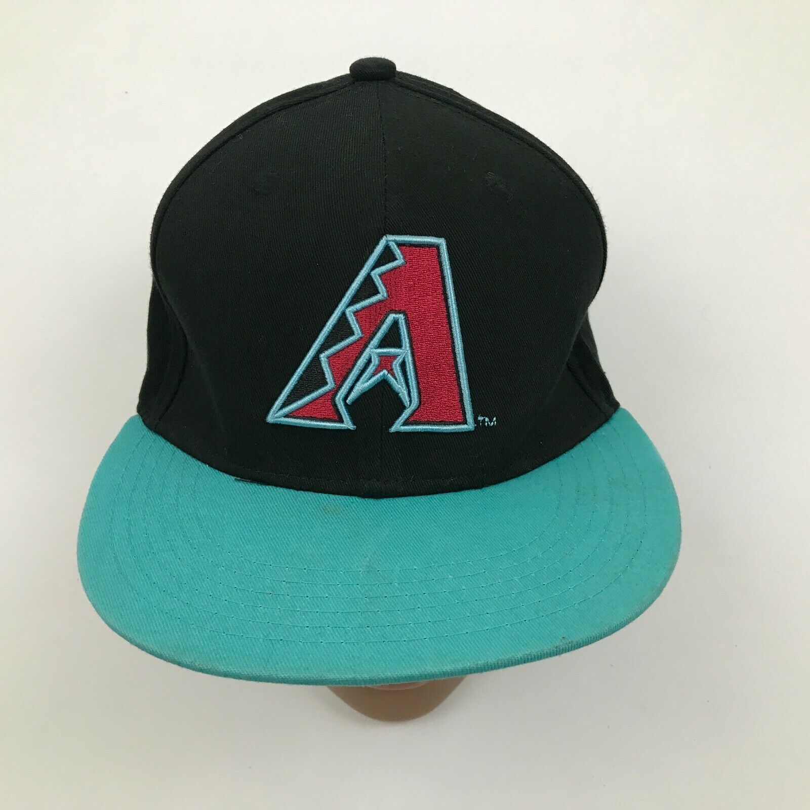 VINTAGE Arizona Diamondbacks Baseball Cap Hat One Size Black Teal Blue ...