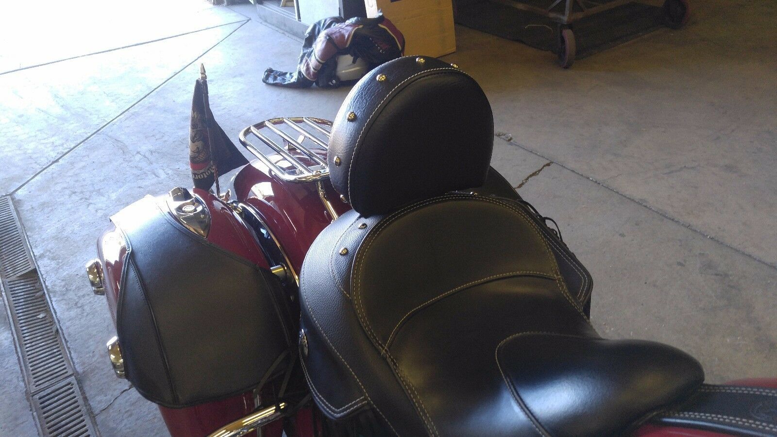 indian motorcycle driver backrest