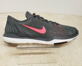 Nike Training Flex Supreme TR5 Shoes Womens 8.5 Gray Pink #852467-003 Fl... - $25.93