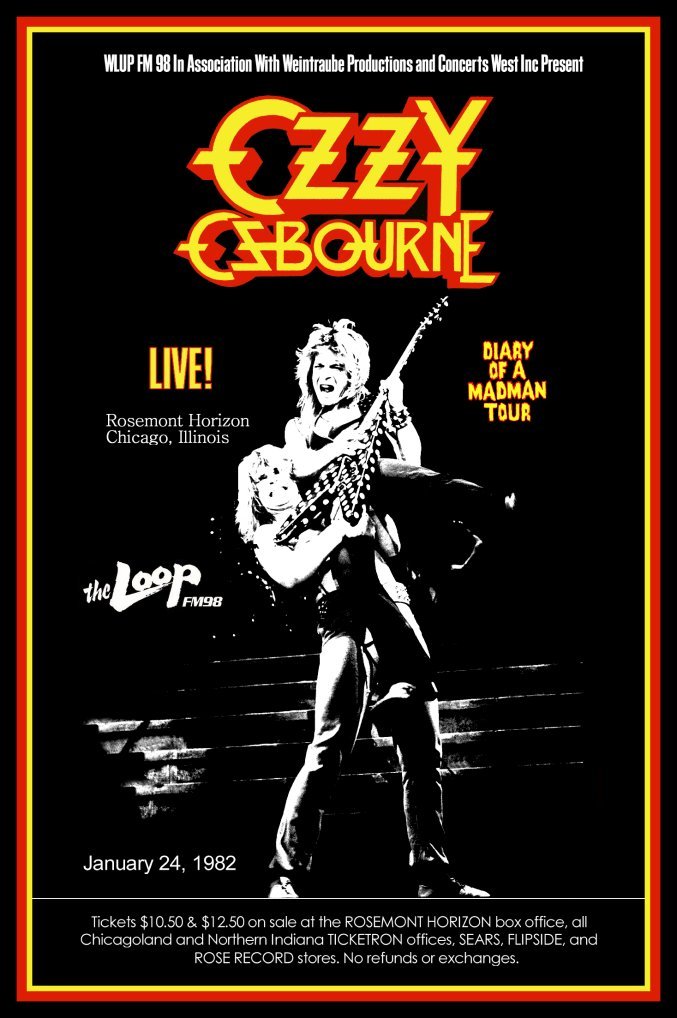 ozzy osbourne concert poster