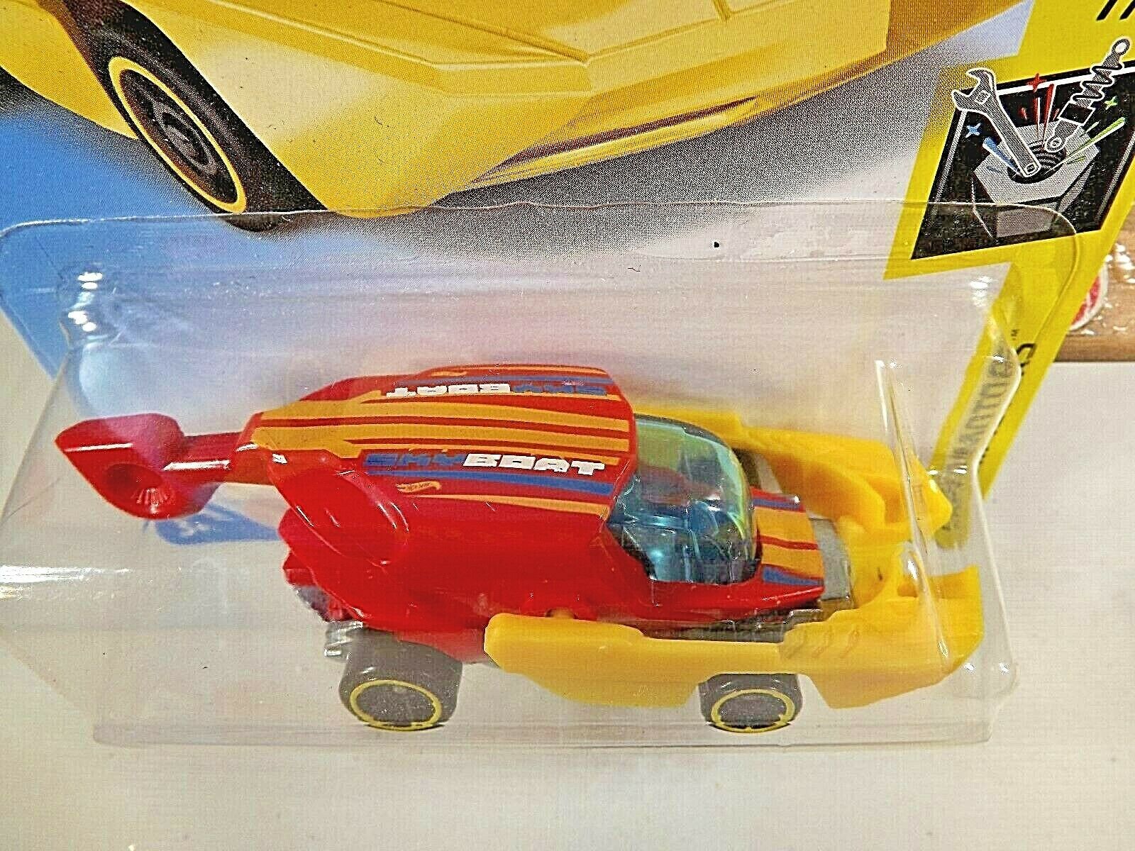 2019 Hot Wheels #165 Experimotors 7/10 SKY BOAT Red/Yellow w/Black OH5 ...