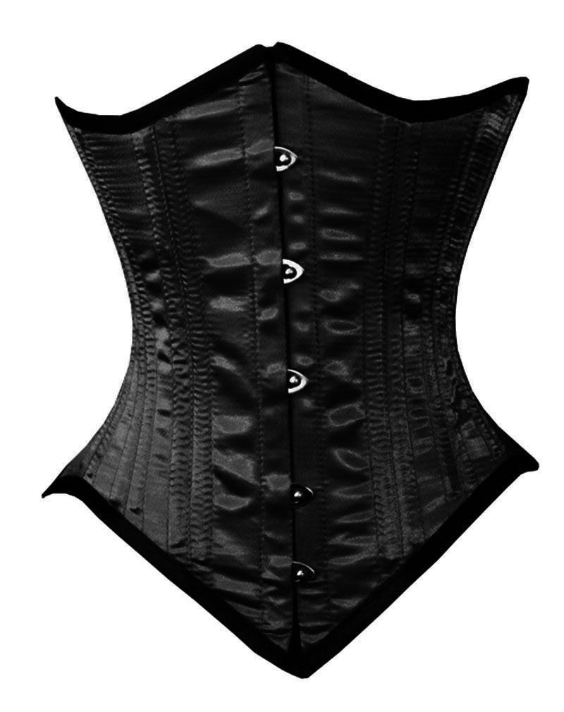 Under bust 3 layers Double Steel Boned Waist Training Satin  corset 20 + COLOURS