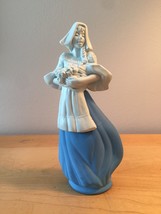 70s Avon Dutch Girl with blue skirt and flowers cologne bottle (Topaze)