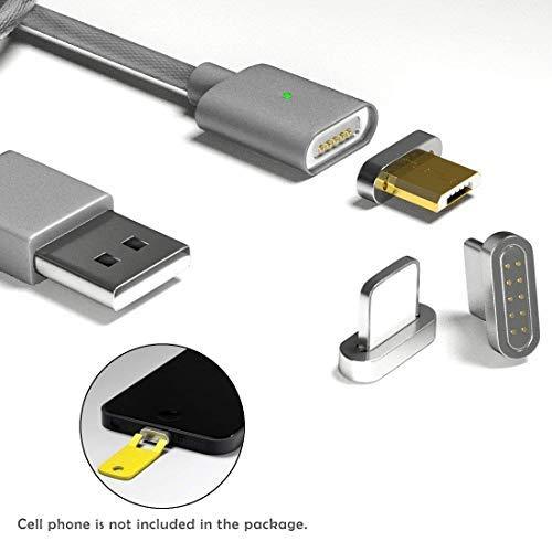 Universal USB Fast Charging Cable 3 Magnetic Tip for 8-Pin Type C Micro