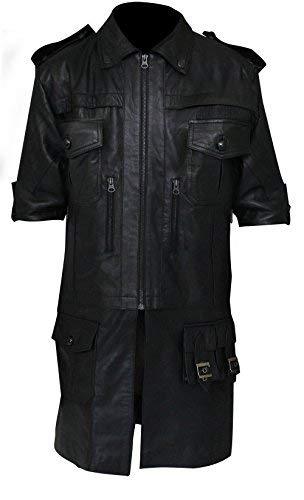Final Fantasy XV 2 In 1 Video Game Noctis Lucis Caelum Real Leather Black Jacket