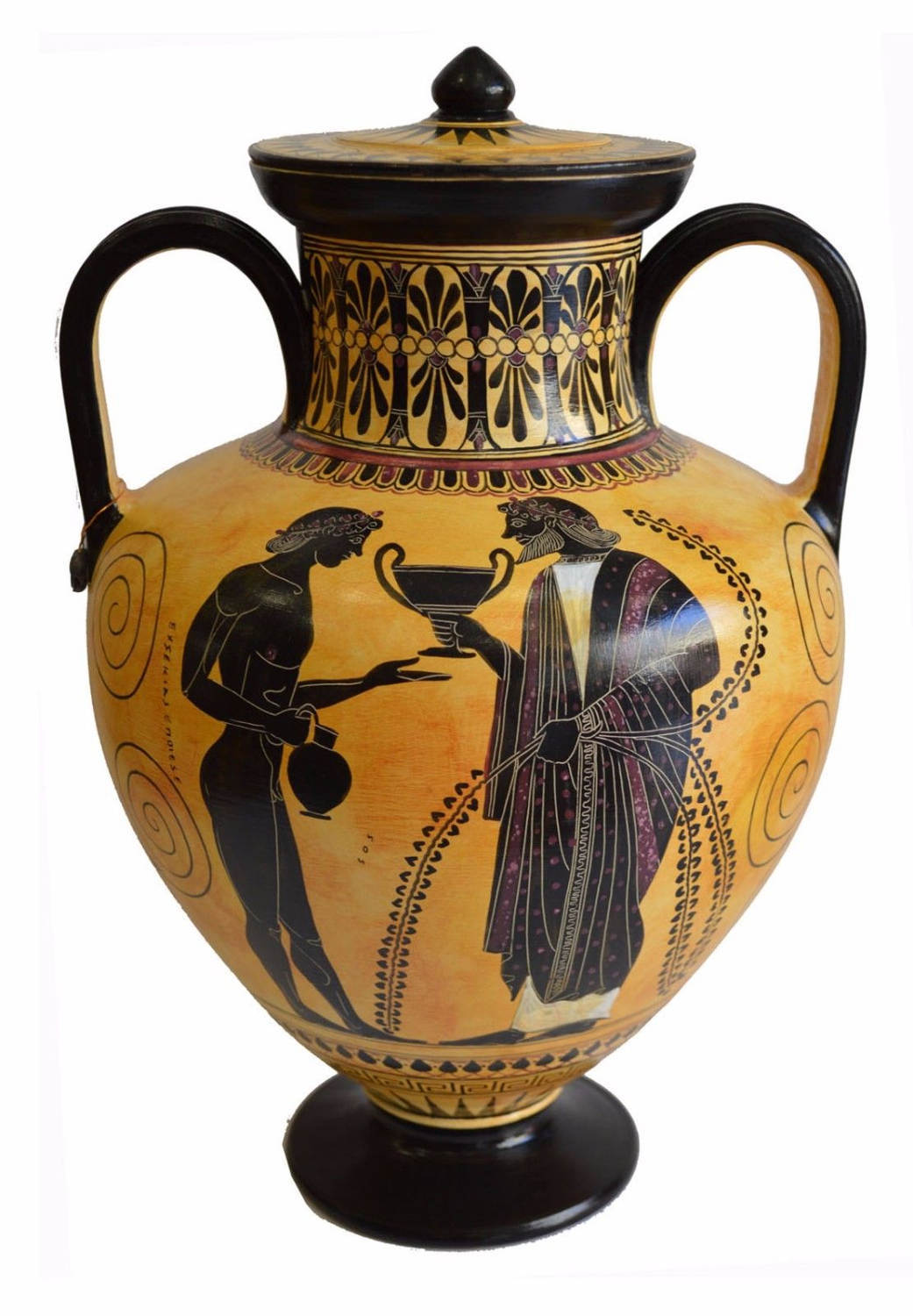 Achilles and Penthesileia Amphora Vase - Exekias British Museum ...