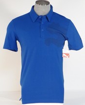 Puma Logo Blue &amp; Black Short Sleeve Polo Shirt Men&#39;s NWT - $29.99