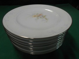 Beautiful NORITAKE Porcelain ANTICIPATION Ireland 8 BREAD-SALAD Plates-6... - $42.16