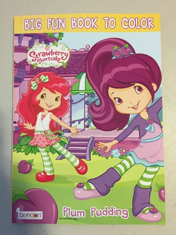 Strawberry Shortcake Big Fun Book To Color Plum Pudding 96 Pages w