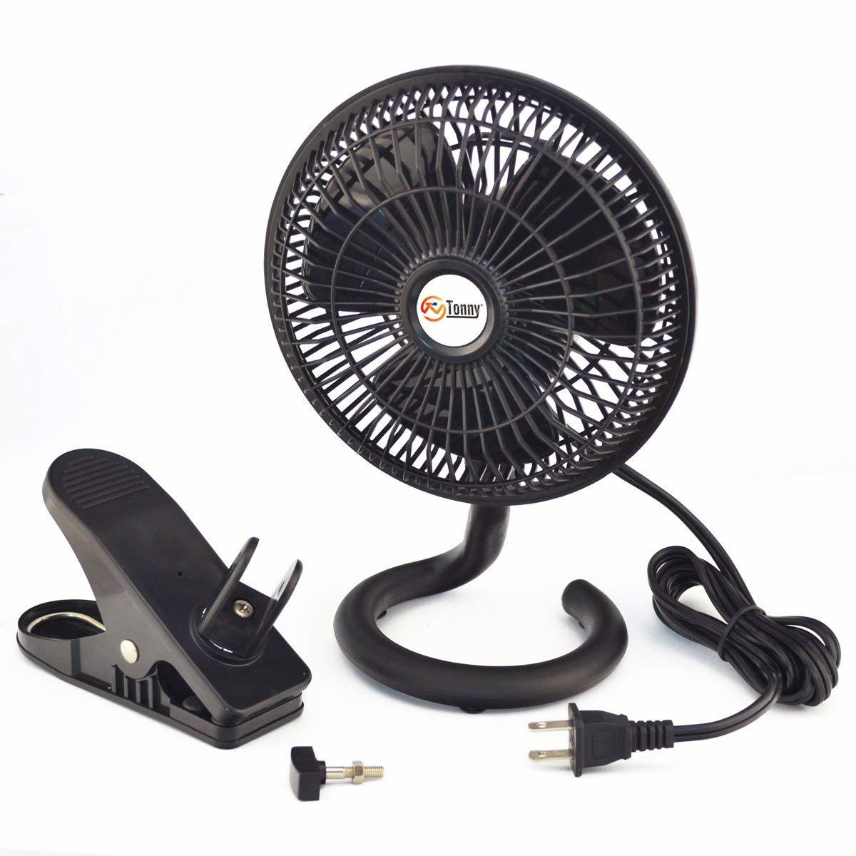 6 INCH 2 Speeds Adjustable Tilt, Clip fan & Desk fan with 5 Foot