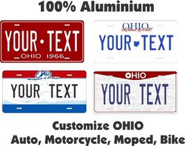 Ohio State  Any Text License Plate Personalized Custom Car Auto Bike Mot... - $11.98+