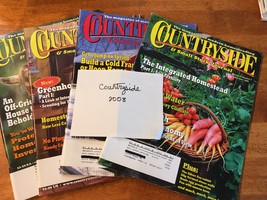 Countryside Magazine 2008 - Lot B 4 Mags-Country Life & Modern Homesteading GUC - $8.00