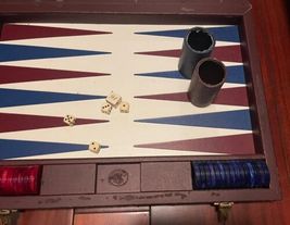 Vintage Large 20x14.5" Dal Negro Backgammon Tavola Reale Set Made in Italy image 3