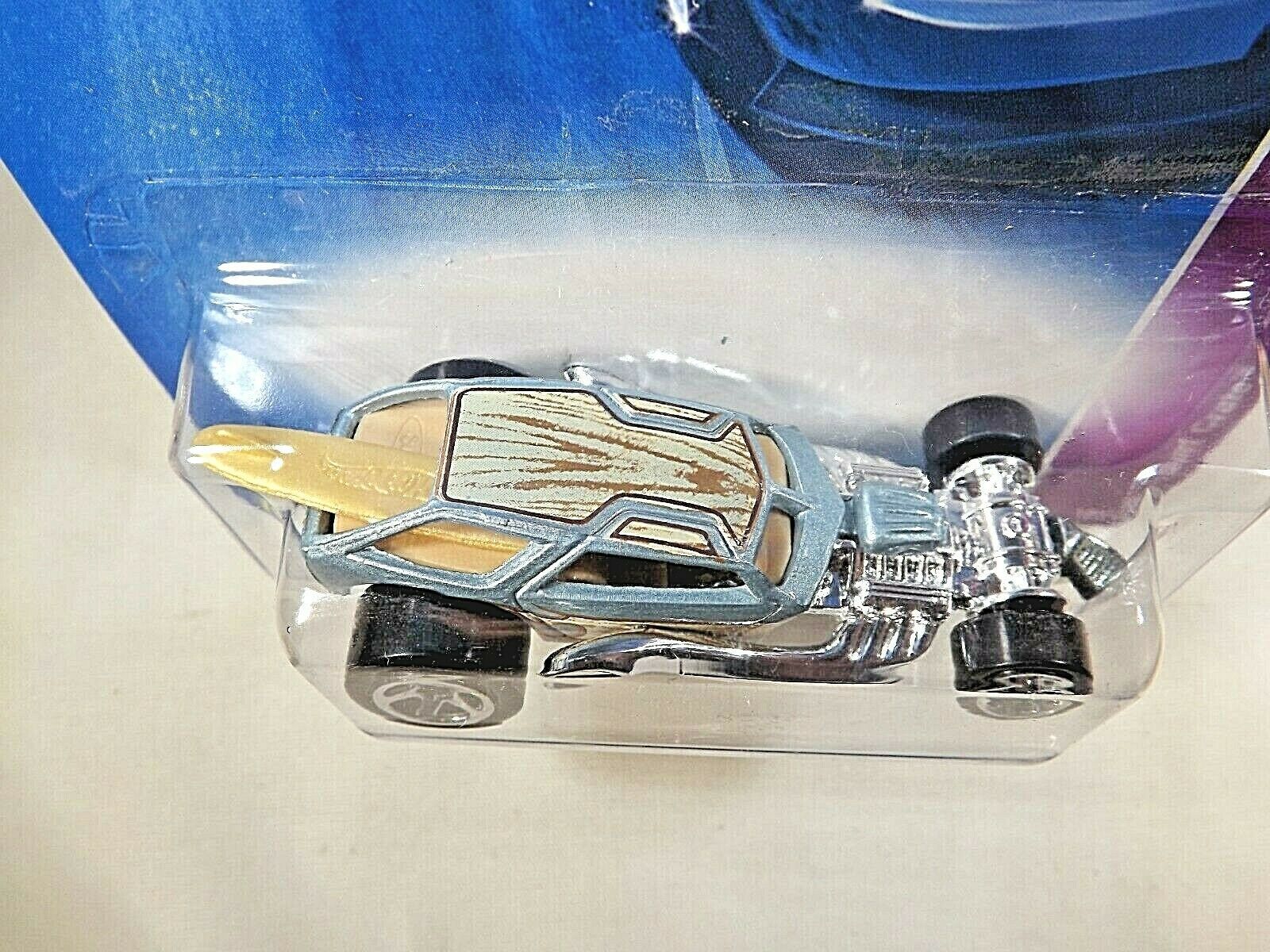 2008 Hot Wheels #120 Team: Surf's Up 4/4 SURF CRATE Lt Blue Tan Board w ...