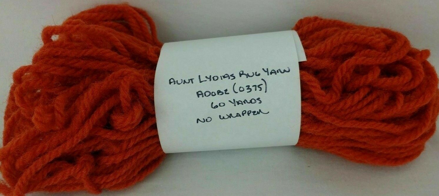 Aunt Lydias Heavy Rug Yarn 75 COLORS 60 70 210 Yd Skeins Polyester Vtg You Pick Yarn