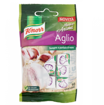 Knorr Magia d&#39; AROMI aglio Garlic Mushrooms Soup Cube broth 10 MINI CUBI - $3.42