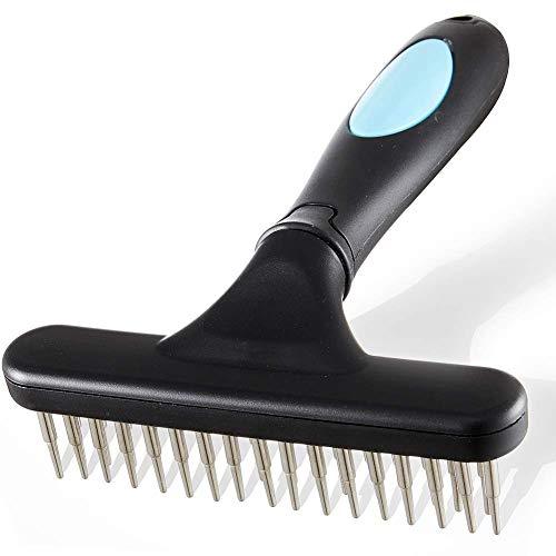 Amazon5stars Dog Comb - Stainless Steel Deshedding and Dematting