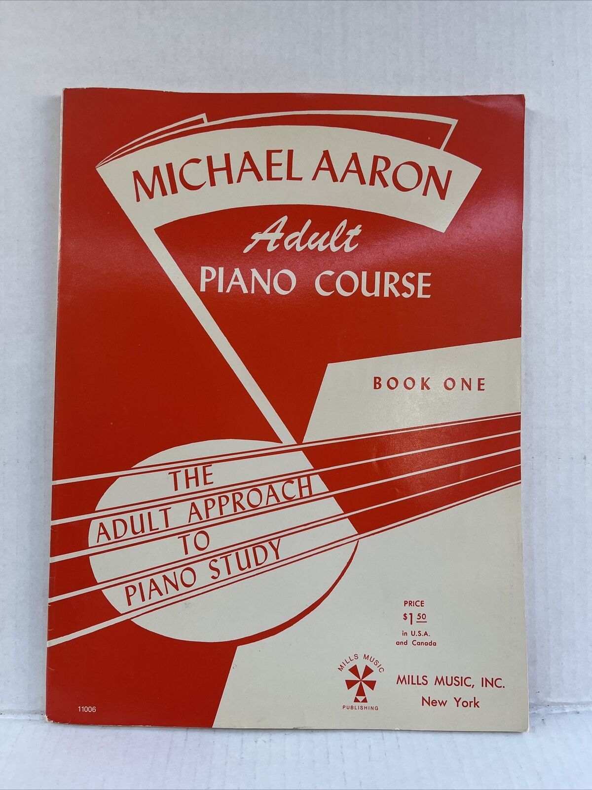 Primary image for Vintage 1947 Michael Aaron Adulti Pianoforte Course Study Book 1 Brossura Foglio