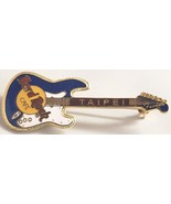 Hard Rock Cafe Guitar Pin / Brooch Taipei Fender Stratocaster Guitar - $18.70