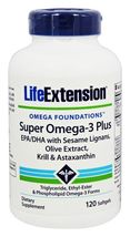3 PACK Life Extension Super Omega-3 Plus EPA/DHA Krill Astaxanthin NEW FRESH image 2
