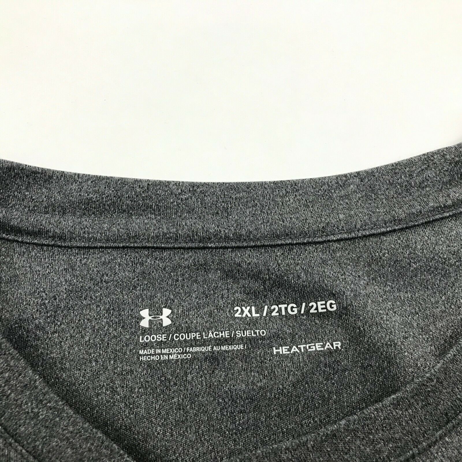 Under Armour Dry Fit Shirt Men's Size 2XL XXL Gray Performance Tee ...