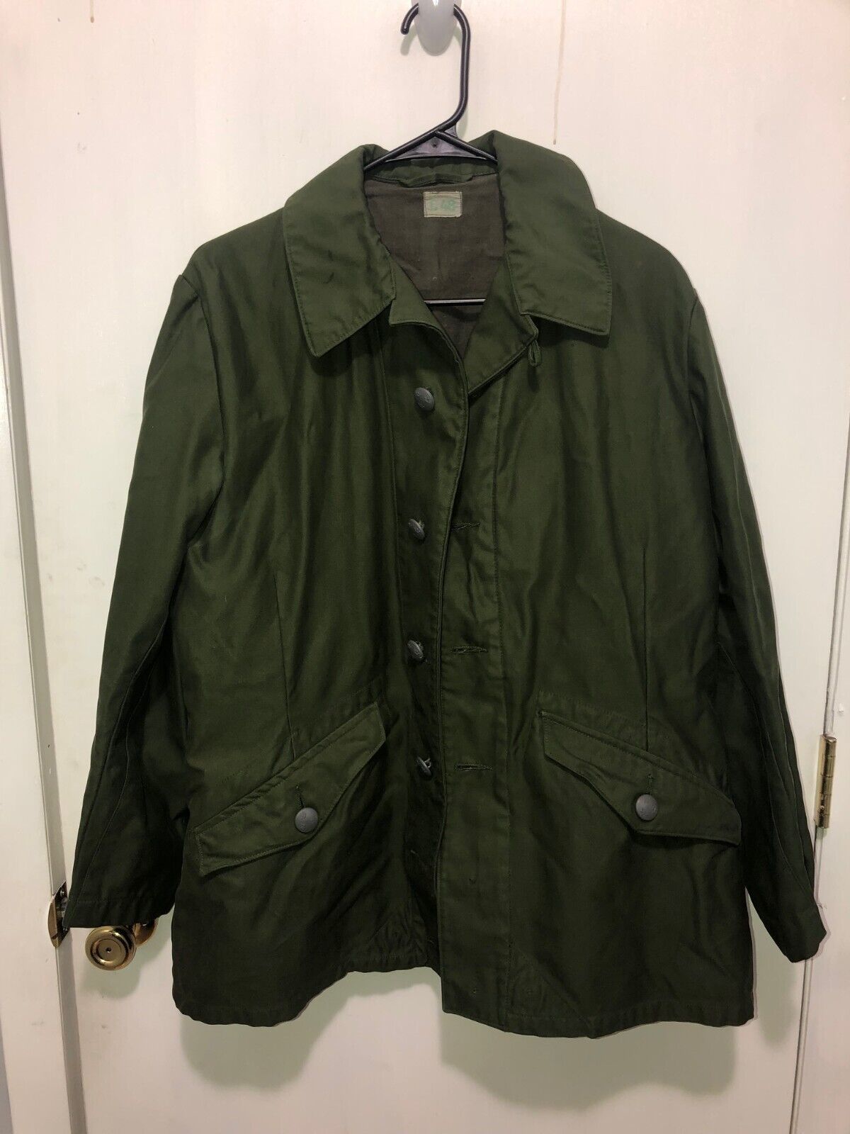 Vintage Swedish Military Green Utility Field Jacket C48 - Other