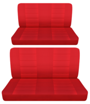 Solid Front and Rear bench car seat covers fits Chevy Bel Air 1955-1962  red - $130.54