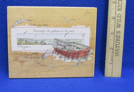 Boat Scene Stamp for Crafts D Morgan Inspiring Quote Stamps Happen, Inc. - $12.22