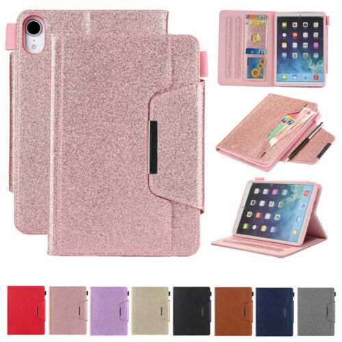For iPad mini 6th Gen 8.3 2021 Glitter Leather Magnetic Flip Case Cover