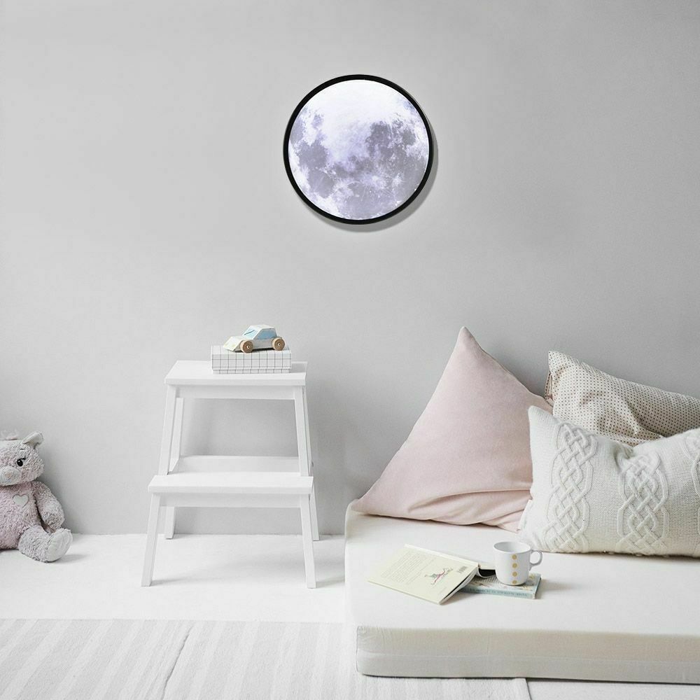 Details about   Makeup Mirror With Light Moon Modern Wall Lamp Decorative Mirror Wall Light Gift 