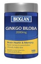 Bioglan Ginkgo Biloba 2000mg 100 Tablets - $110.04