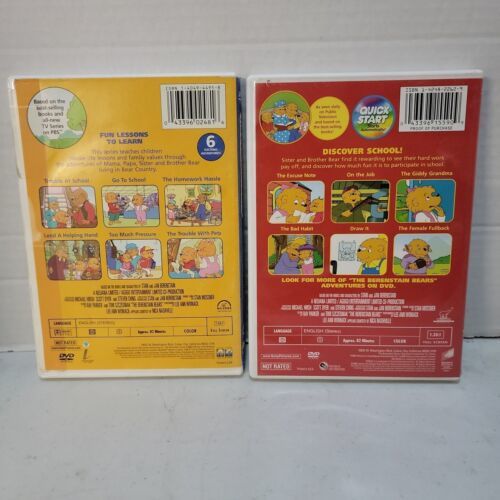 Berenstain Bears DVD LOT Of 2 Discover School & Fun Lessons To Learn ...