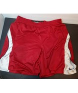 Nike - Performance Basketball Shorts - Red &amp; White Mens Size Medium w/ p... - $14.99
